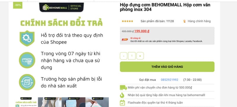 đồ giữ nhiệt Behome