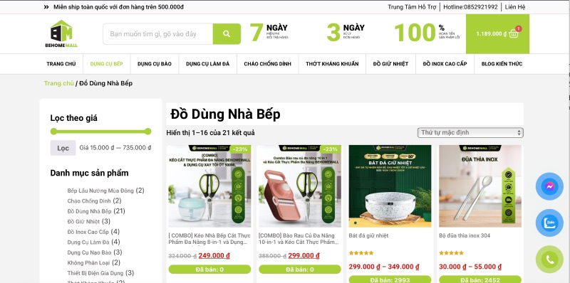 gia dụng giá rẻ nhất Việt Nam