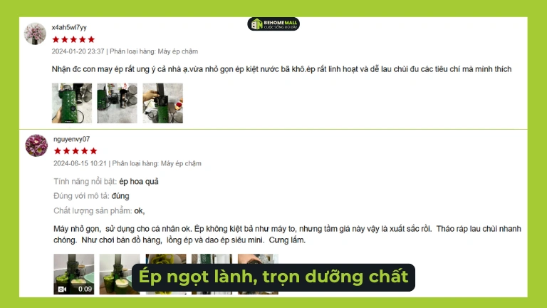 Feedback của khách hàng