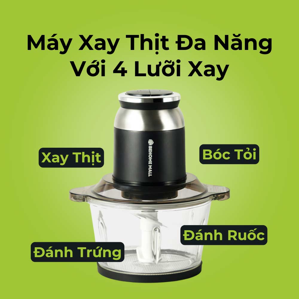 Combo Máy xay thịt BehomeMall BH0806 và Kéo cắt đa năng BehomeMall