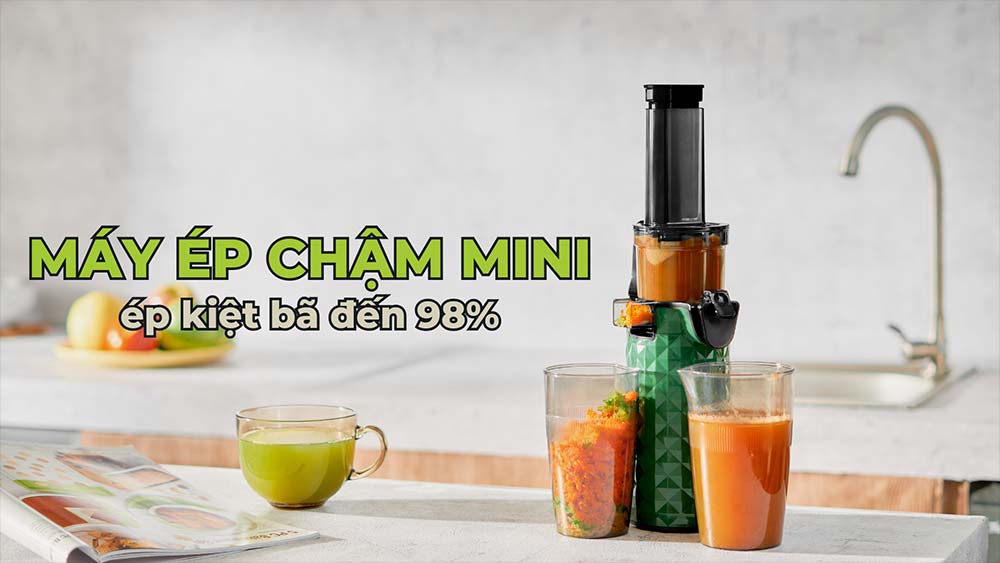 Máy Ép Chậm Mini - Ép Ngọt Lành, Trọn Dưỡng Chất